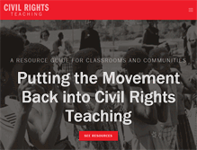 Tablet Screenshot of civilrightsteaching.org